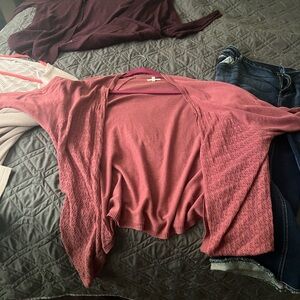 Pink cardigan